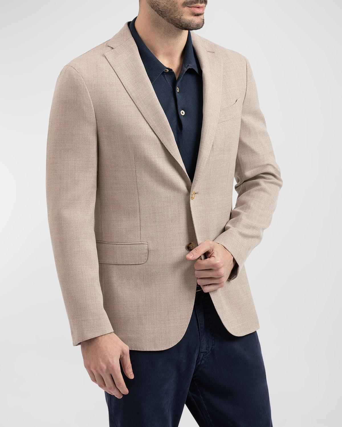 Mens Wool Hopsack Blazer Product Image