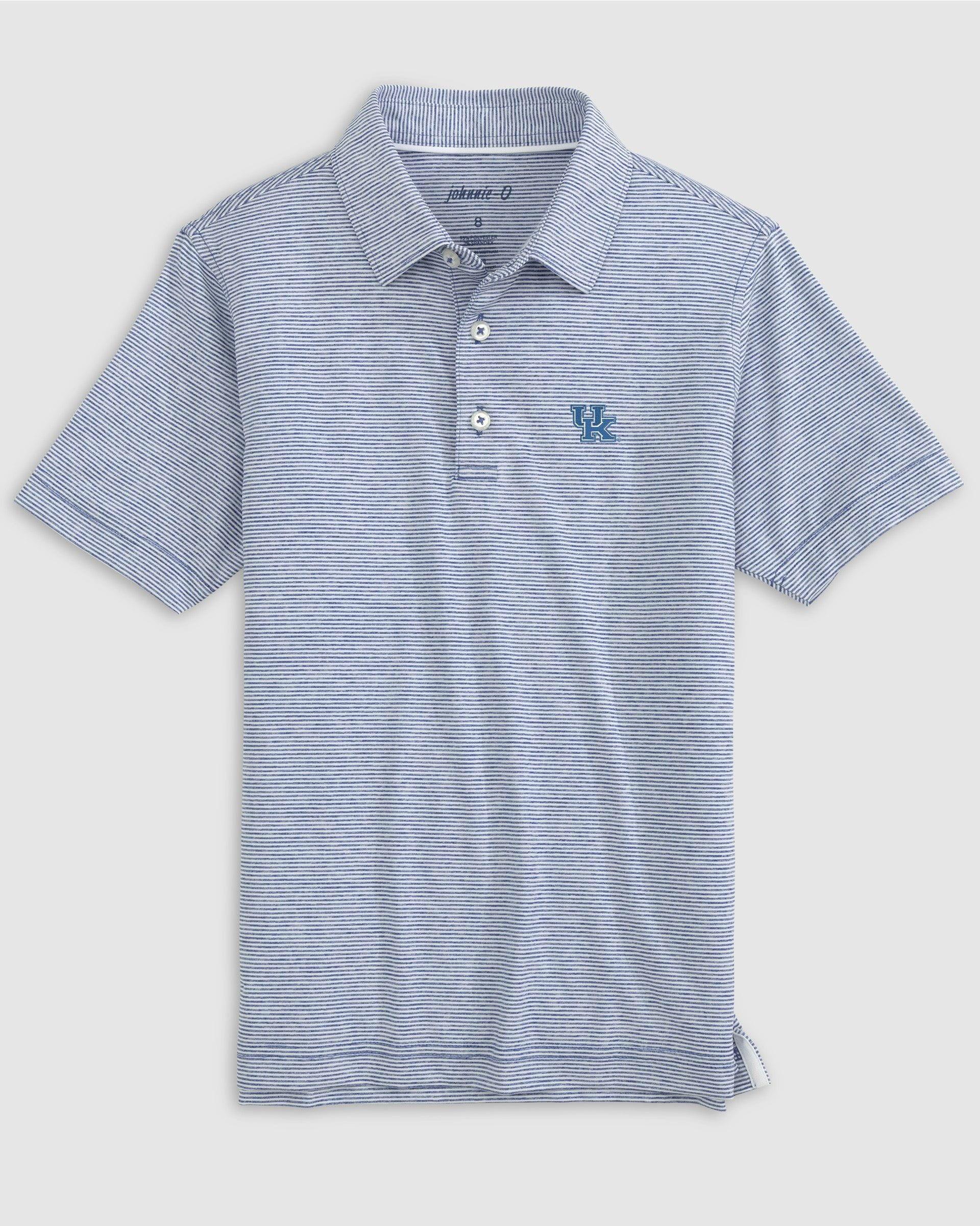 johnnie-O Kentucky Lyndonn Jr. Striped Jersey Performance Polo Product Image