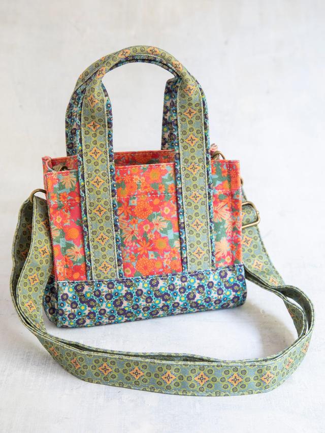 Mini Crossbody Tote - Coral Sage Product Image