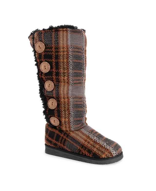 Essentials by MUK LUKS Malena Womens Winter Boots Blue Snowflake Product Image