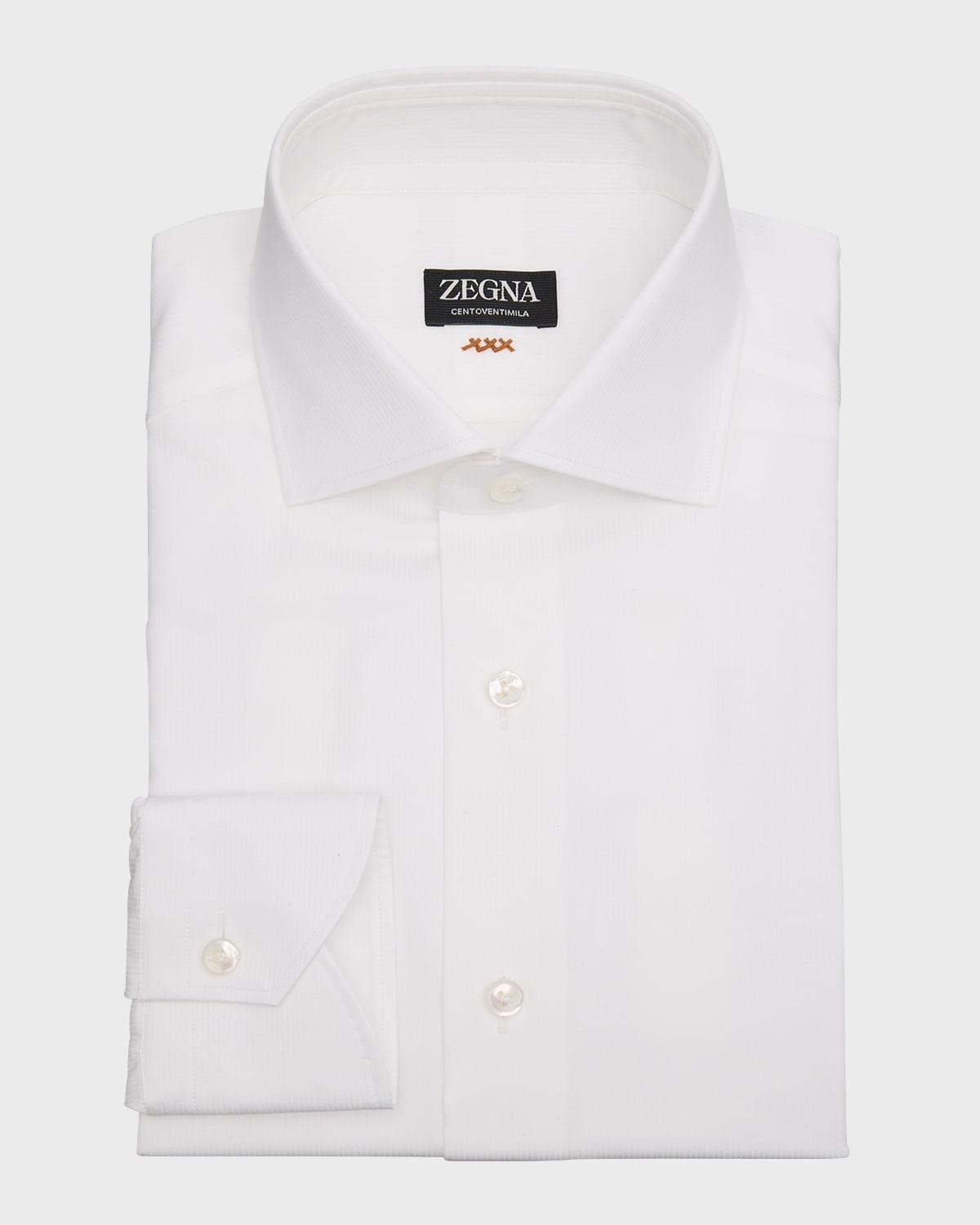 Mens Centoventimila Cotton Micro-Stripe Dress Shirt Product Image