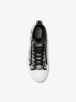 Evy Empire Logo Jacquard High-Top Sneaker Product Image