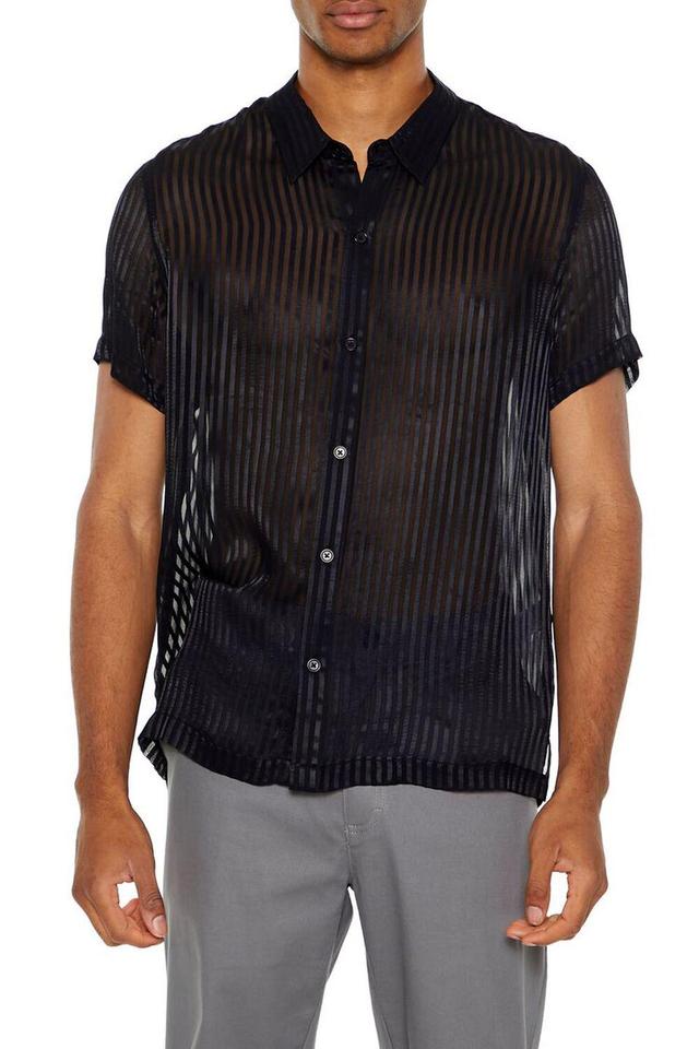 Shadow-Striped Shirt | Forever 21 Product Image