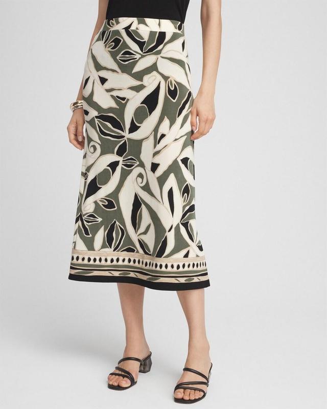 Women's Travelers Paisley Midi Skirt Product Image