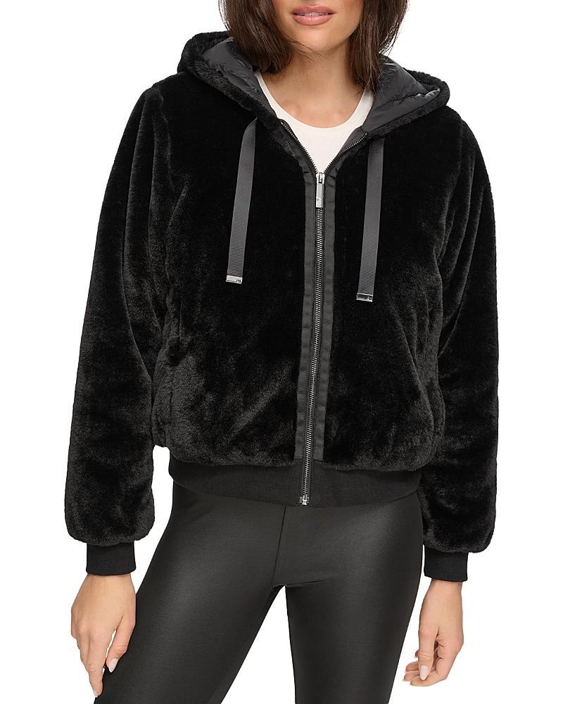 Marc New York Faux Fur Zip Up Hoodie Product Image