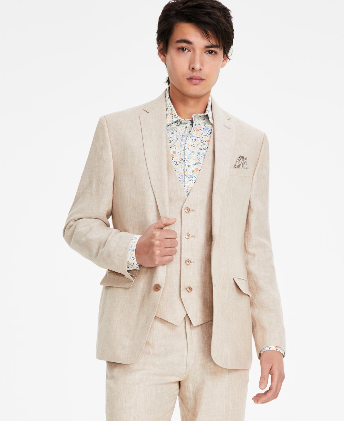 Bar Iii Mens Slim-Fit Linen Suit Jackets, Created for Macys Product Image