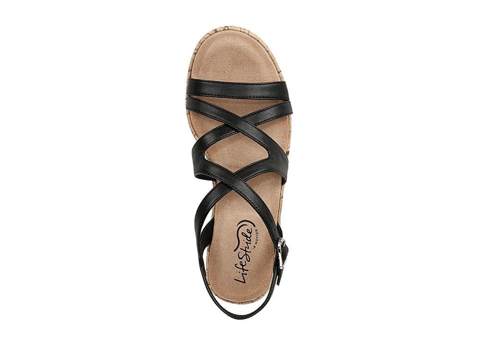 LifeStride Bailey Womens Strappy Wedge Sandals Product Image