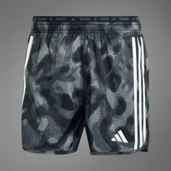 Own the Run 3-Stripes Allover Print Shorts Product Image