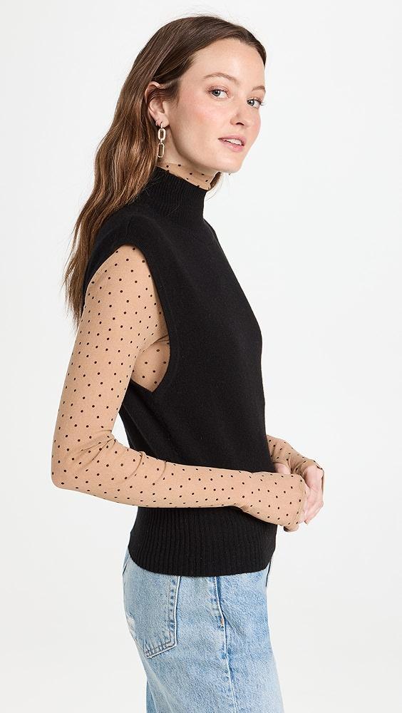 Reformation Arco Cashmere Sleeveless Turtleneck Sweater | Shopbop Product Image