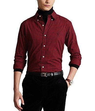 Mens Sanded Cotton Twill Button-Down Product Image