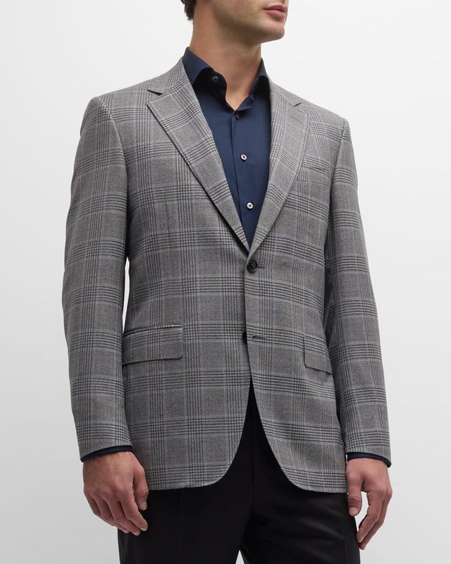 Mens Plaid Wool Sport Coat Product Image