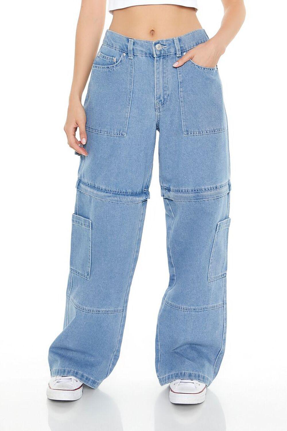 Wide-Leg Mid-Rise Jeans | Forever 21 Product Image