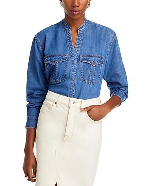 Womens Emira Long-Sleeve Denim Shirt Product Image