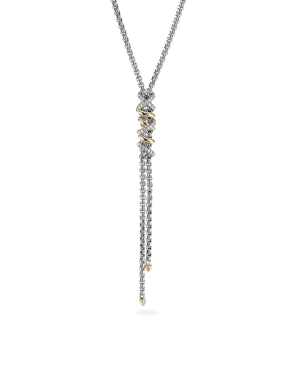 Womens Helena Y Necklace with 18K Yellow Gold with Diamonds Product Image