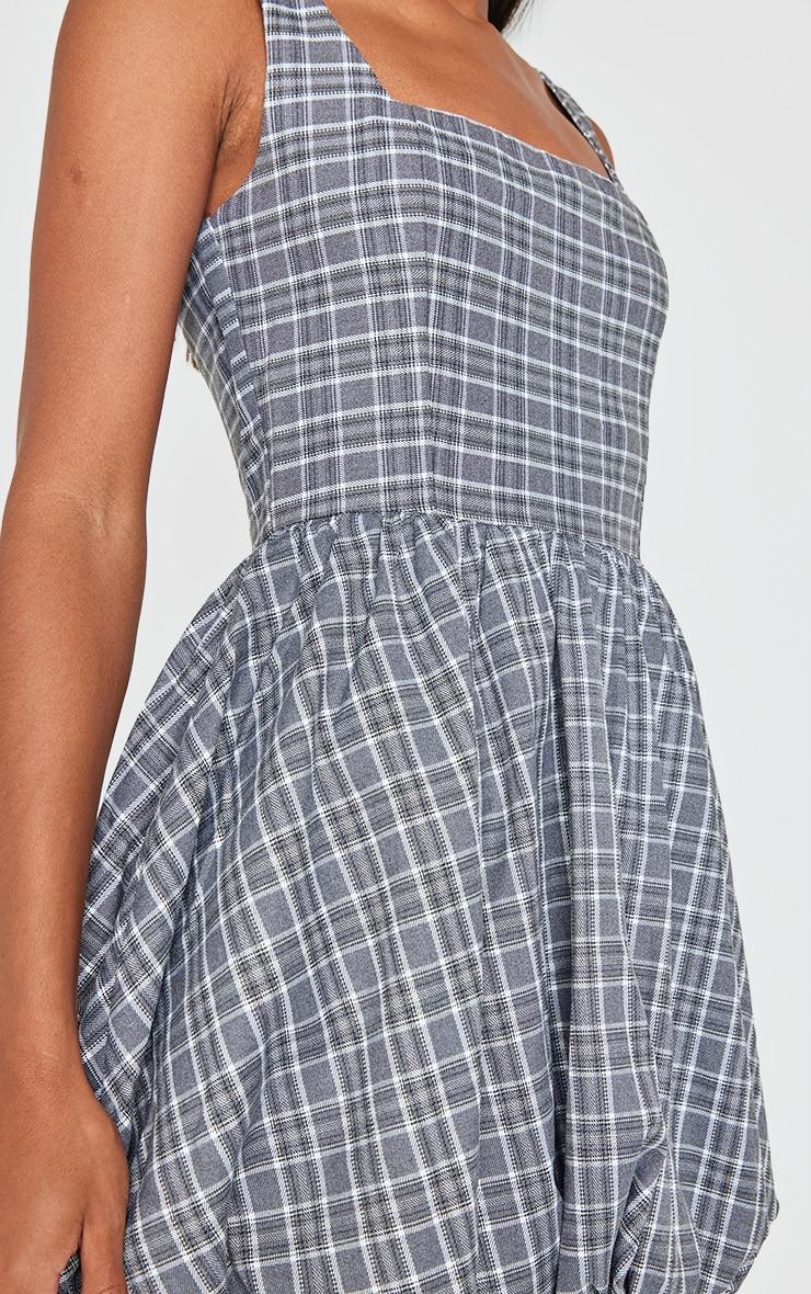 Grey Check Puffball Dress Product Image