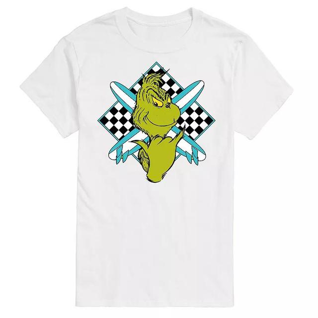 Mens Dr. Seuss The Grinch Grinch Crossed Surfboards Graphic Tee Product Image