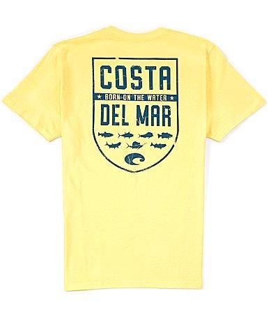 Costa Mens Shield Graphic Short-Sleeve Heathered T Product Image