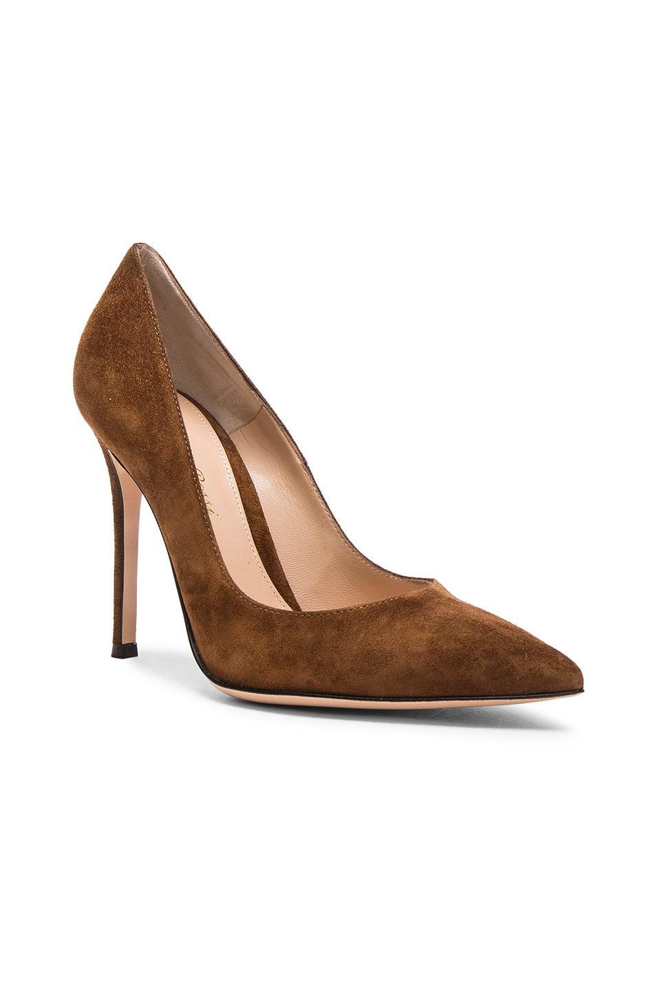 Gianvito Rossi Suede Gianvito Pumps Black. (also in 34, 35, 35.5, 36, 38.5, 39, 40). Product Image