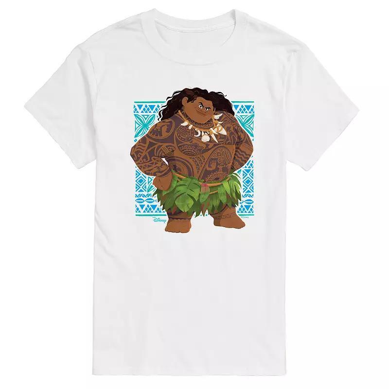 Disneys Moana 2 Big & Tall Maui Portrait Tribal Graphic Tee, Mens Product Image