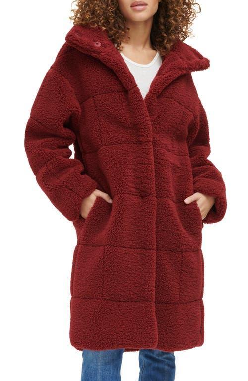 levis Quilted Fleece Long Teddy Coat Product Image