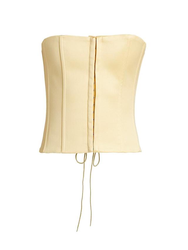 Womens Satin Corset Top Product Image