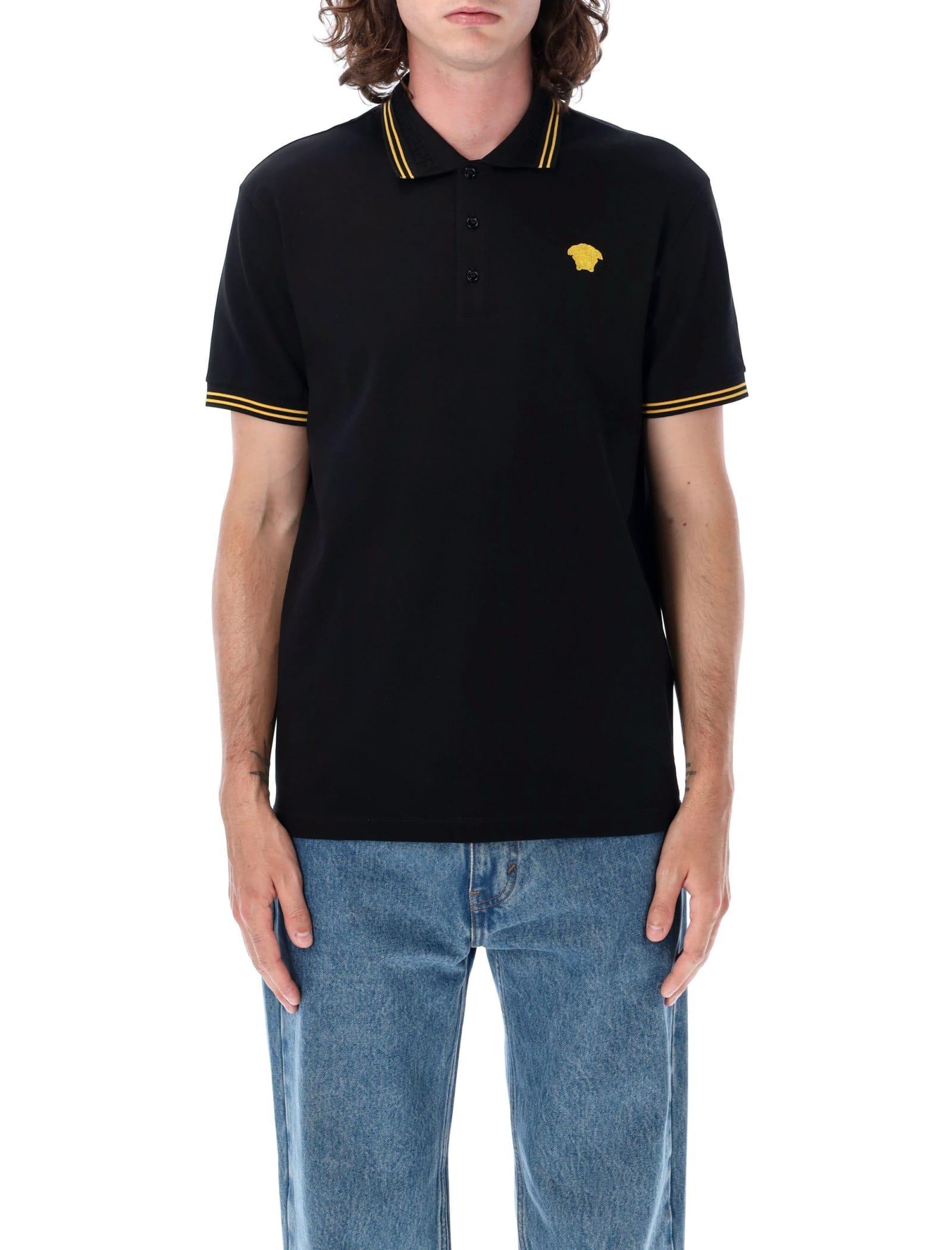 Polo Medusa Patch In Black Product Image