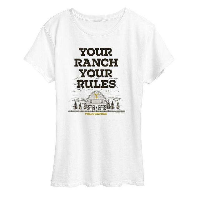 Womens Yellowstone Your Ranch Rules Graphic Tee Product Image