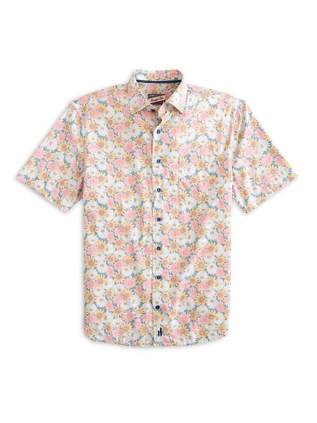 Mens Jens Floral Cotton-Blend Shirt Product Image