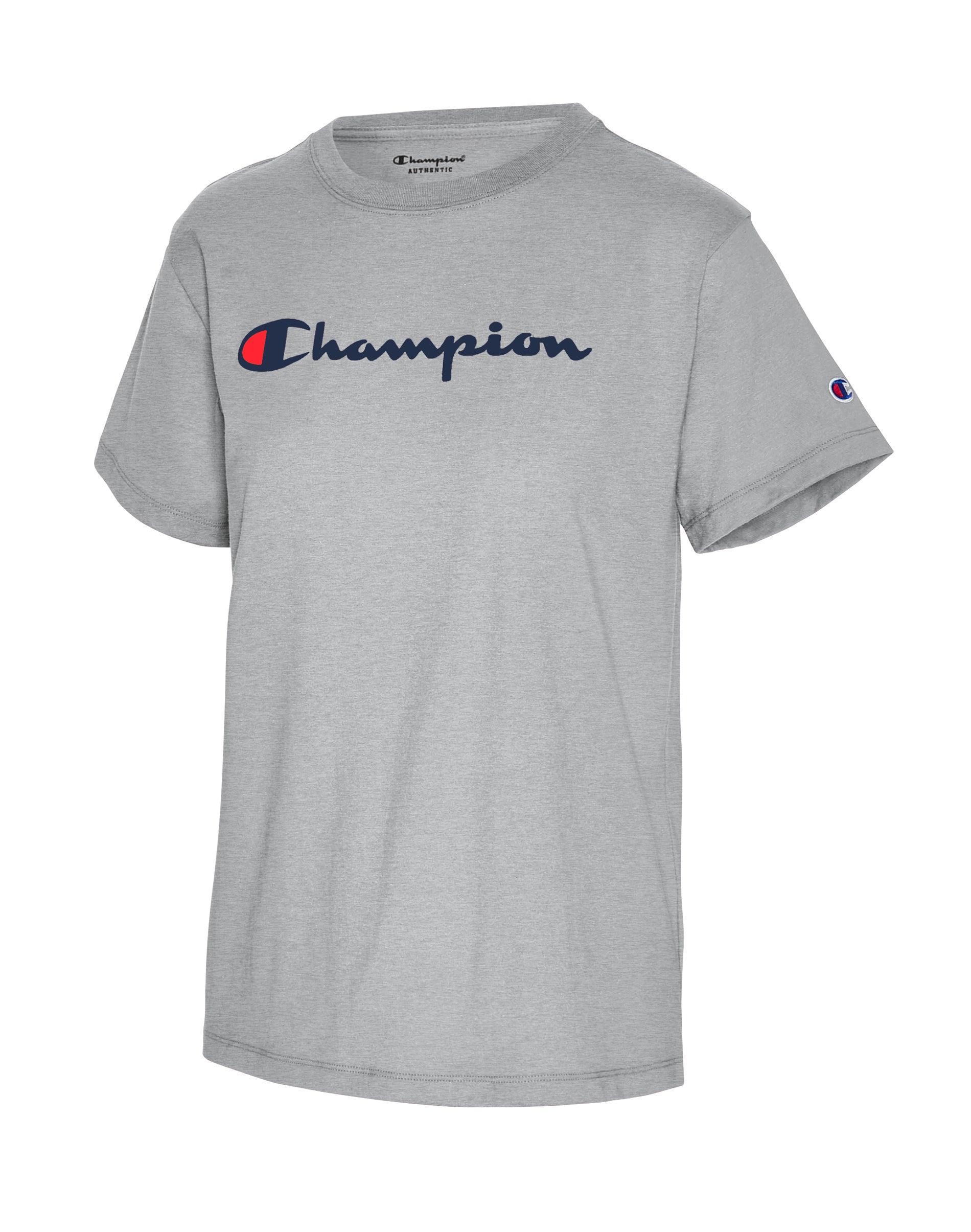 Champion Womens Cotton Classic Crewneck Logo T-Shirt Product Image