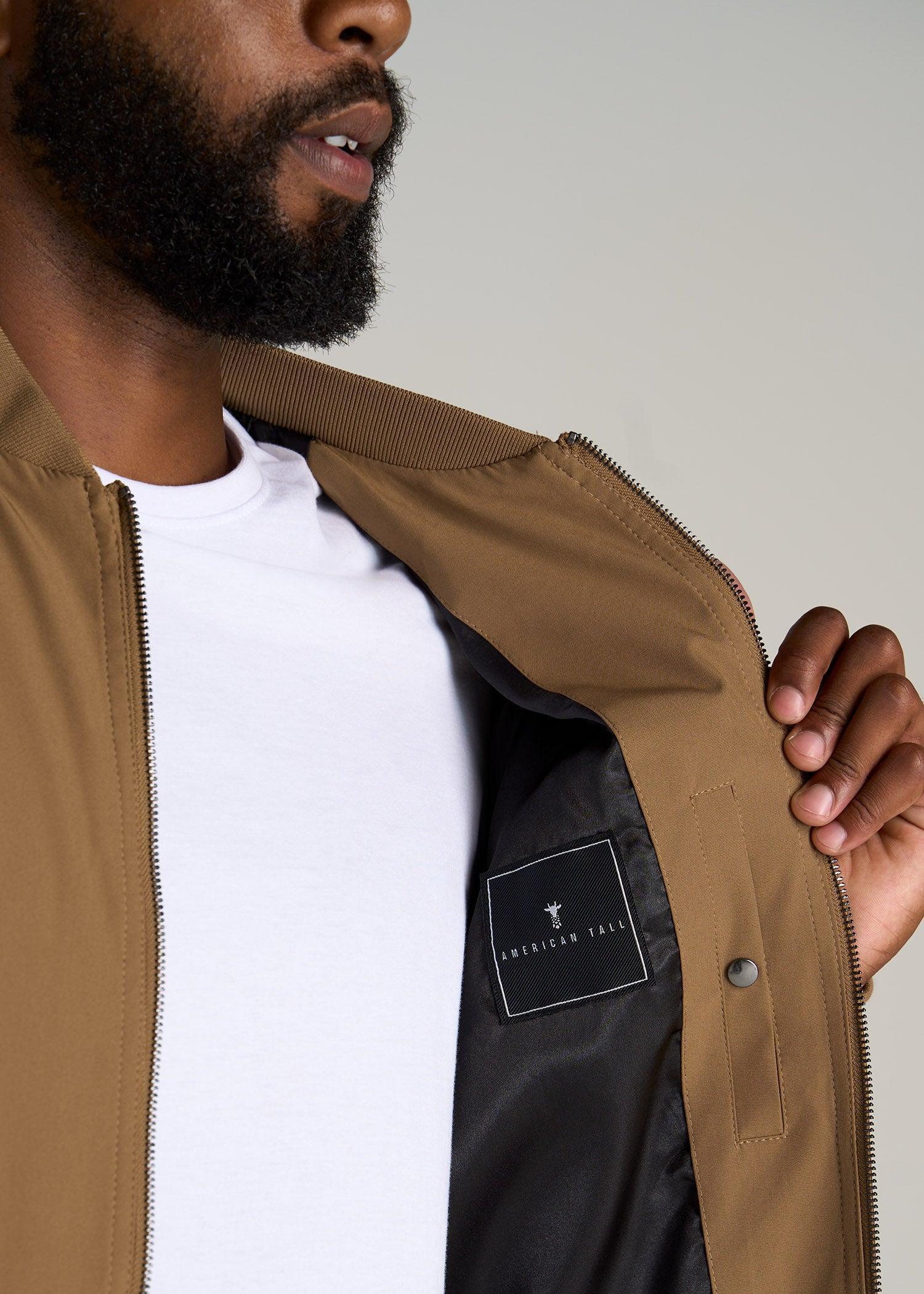 Bomber Jackets for Tall Men in Sahara Male Product Image