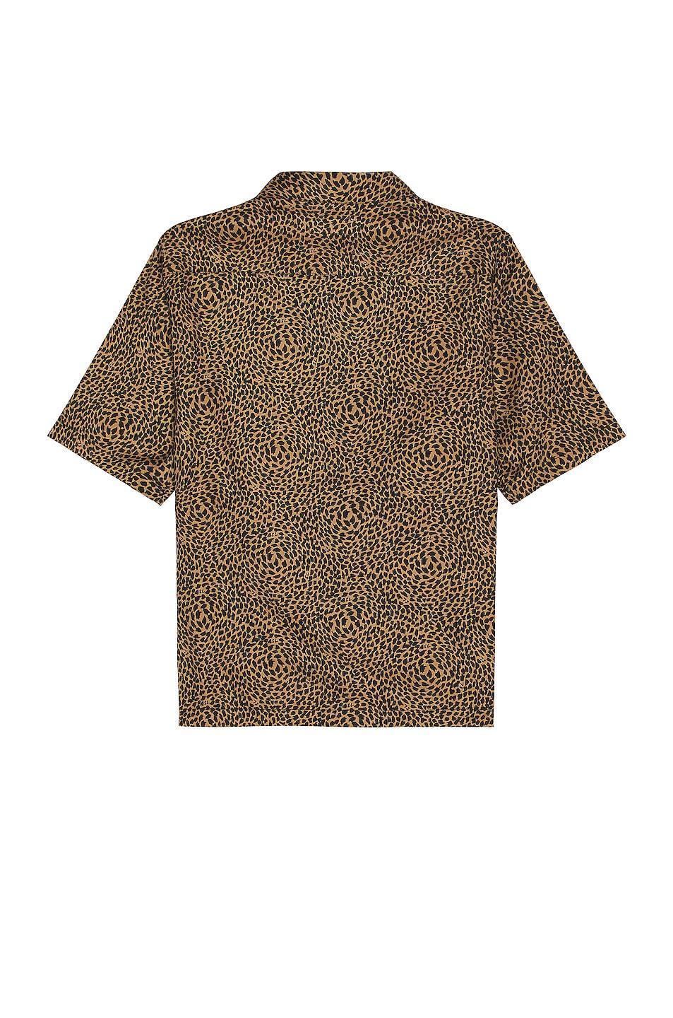 Saint Laurent Hawaii Short Sleeve Shirt in Tan Product Image