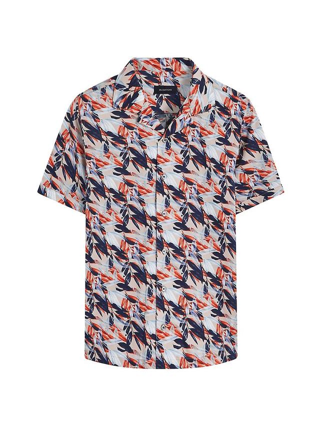 Mens Stretch-Cotton Printed Shirt Product Image