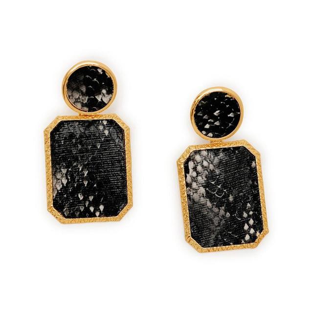 Sohi Womens Textured Drop Earrings Product Image