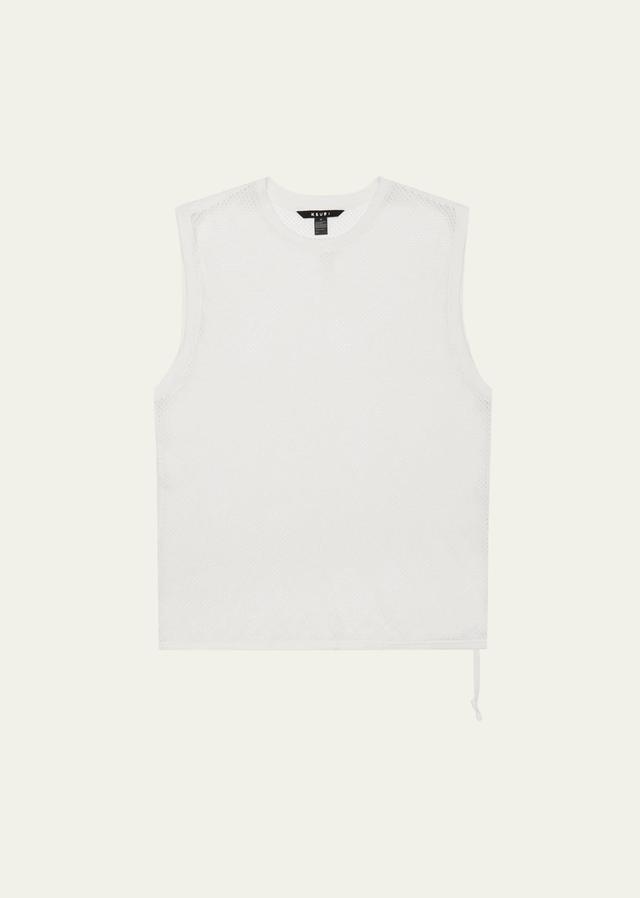 Mens Networth Crewneck Mesh Tank Product Image