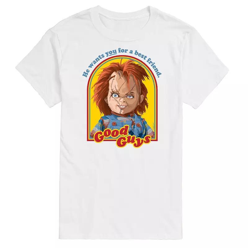 Big & Tall Chucky Retro Good Guys Graphic Tee, Mens Product Image