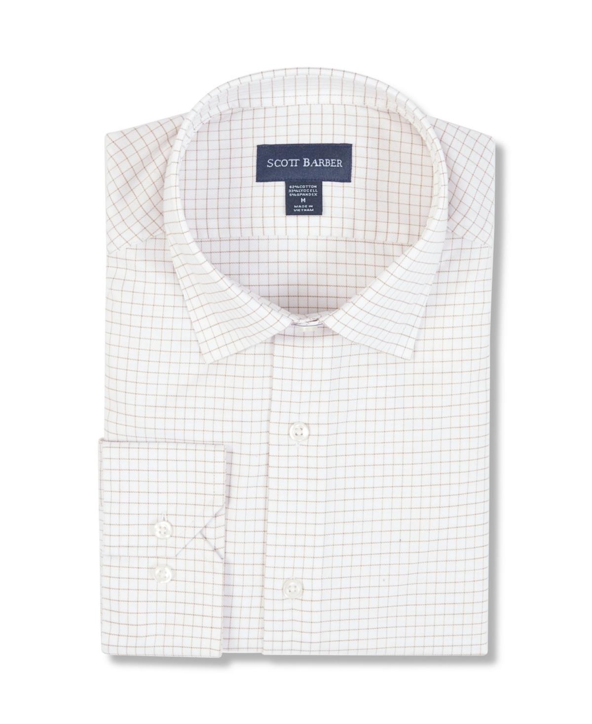 Scott Barber Dobby Windowpane Check Button-Up Shirt Product Image