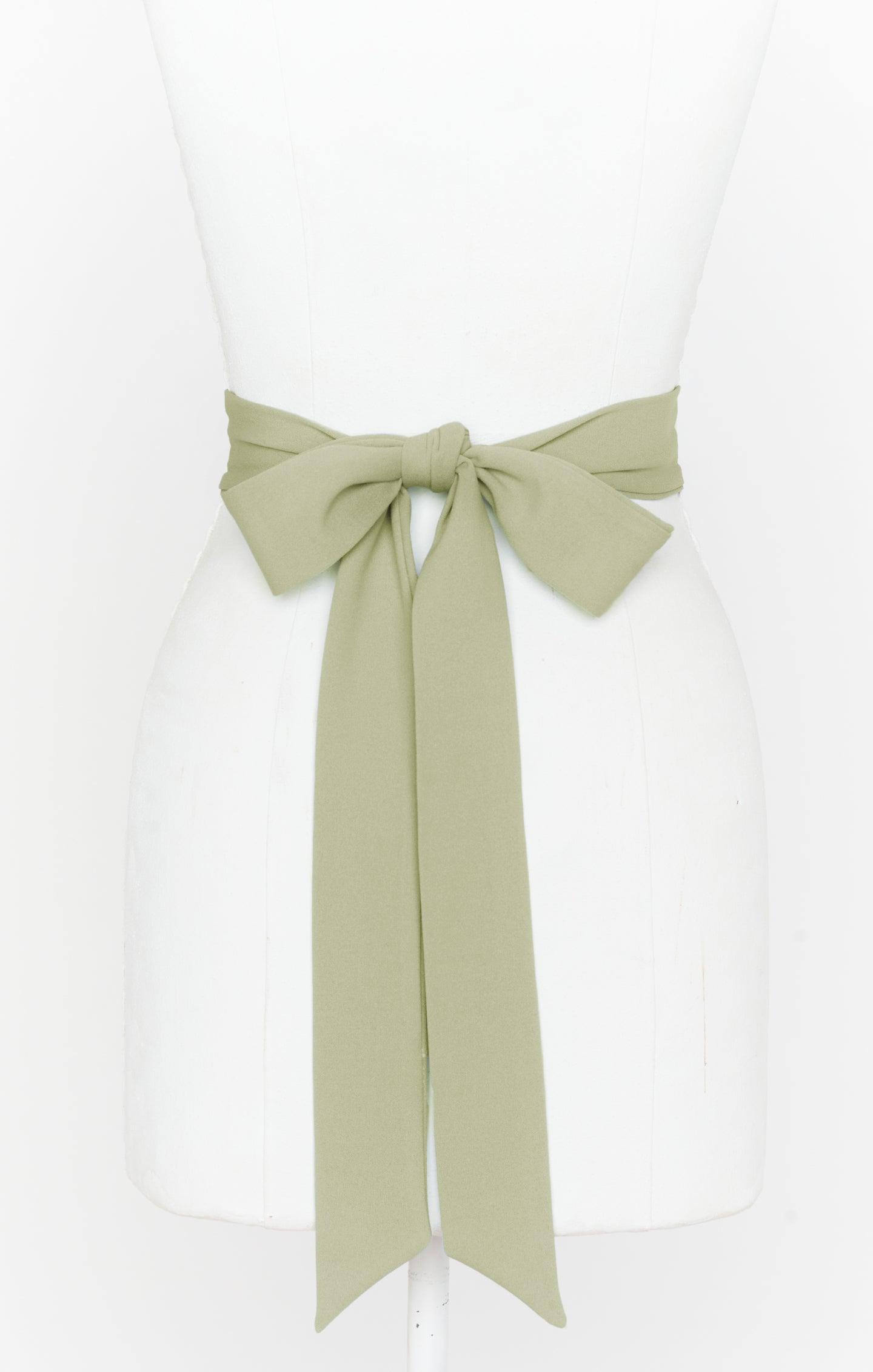 Bridesmaid Sash ~ Moss Green Stretch Product Image