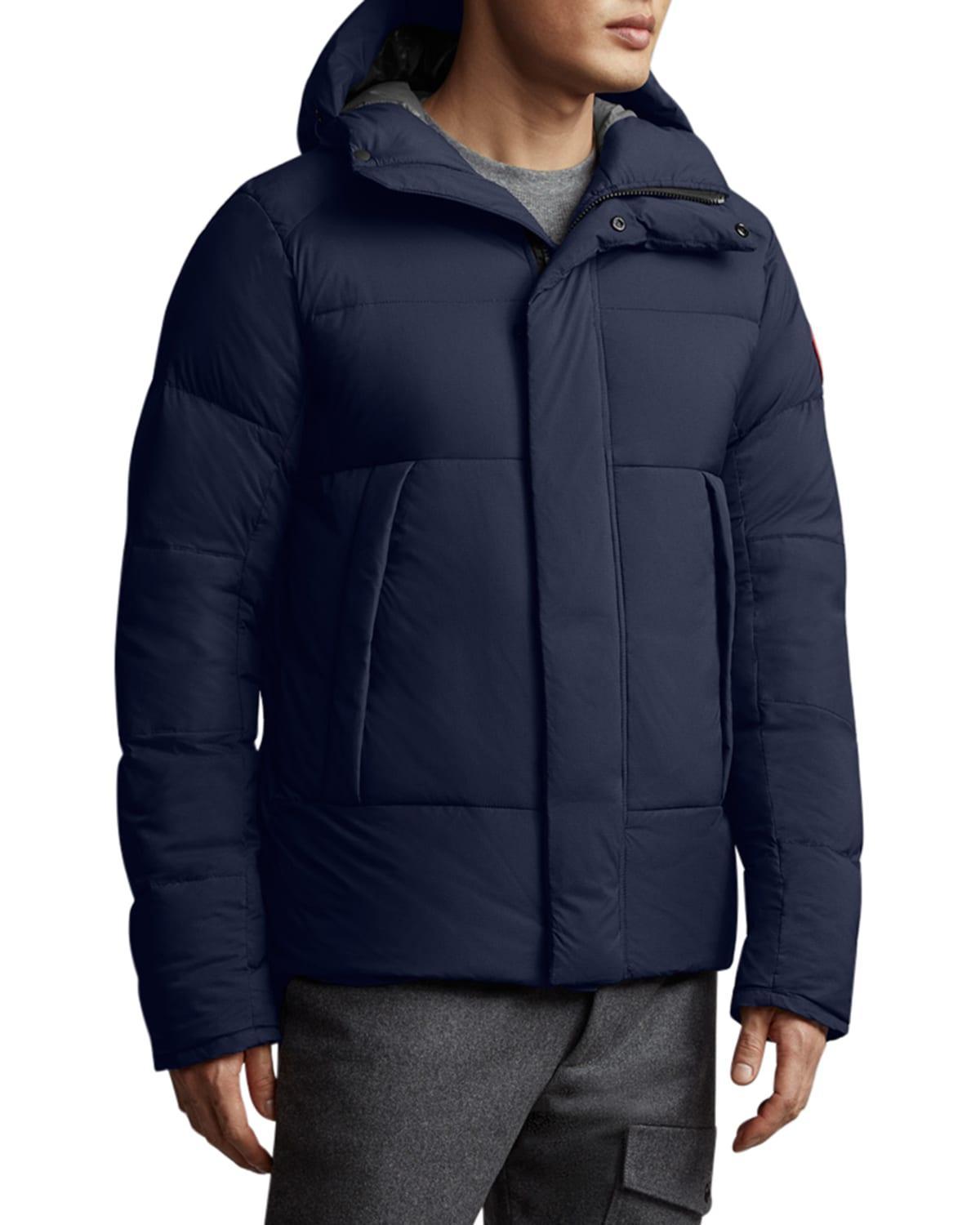 Mens Armstrong Hooded Down Jacket Product Image