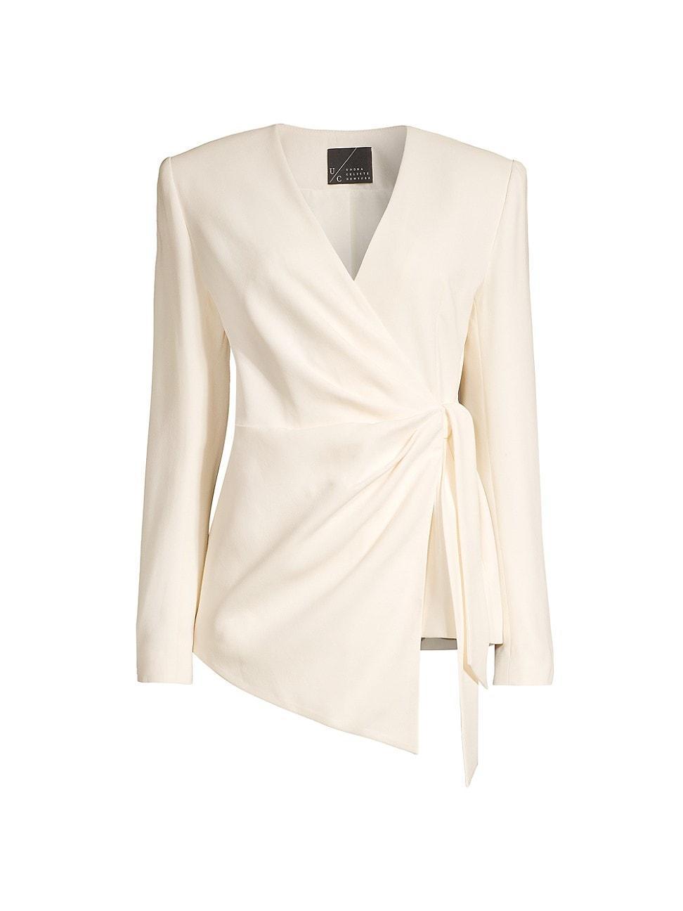 Womens Crepe Wrap Blazer Product Image