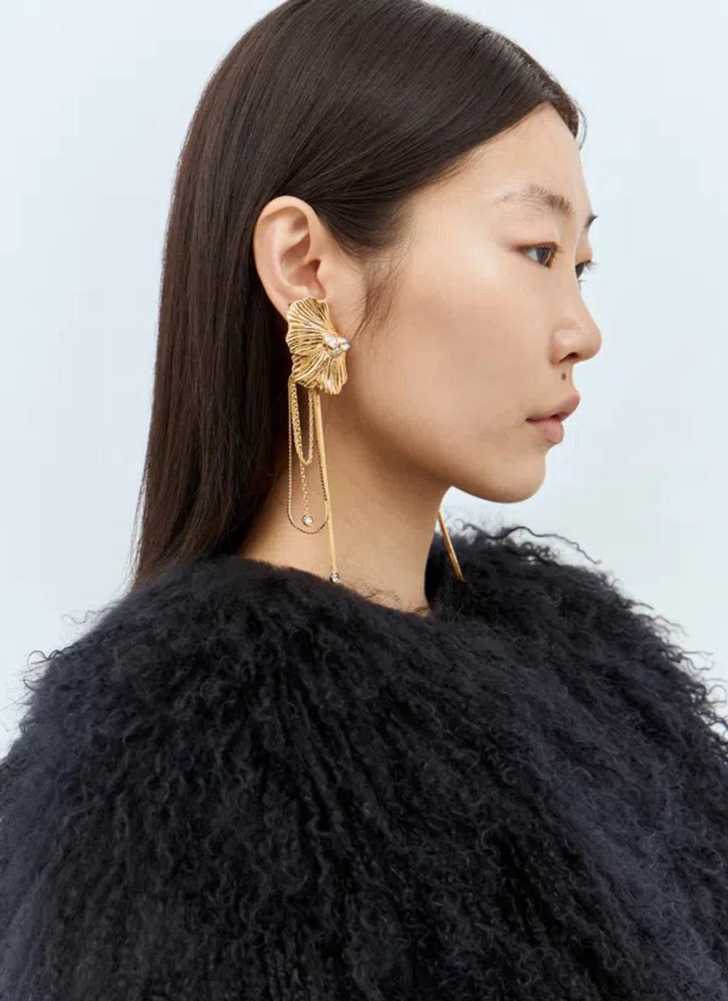 CHLOÉ Flowers Earrings In Gold Product Image