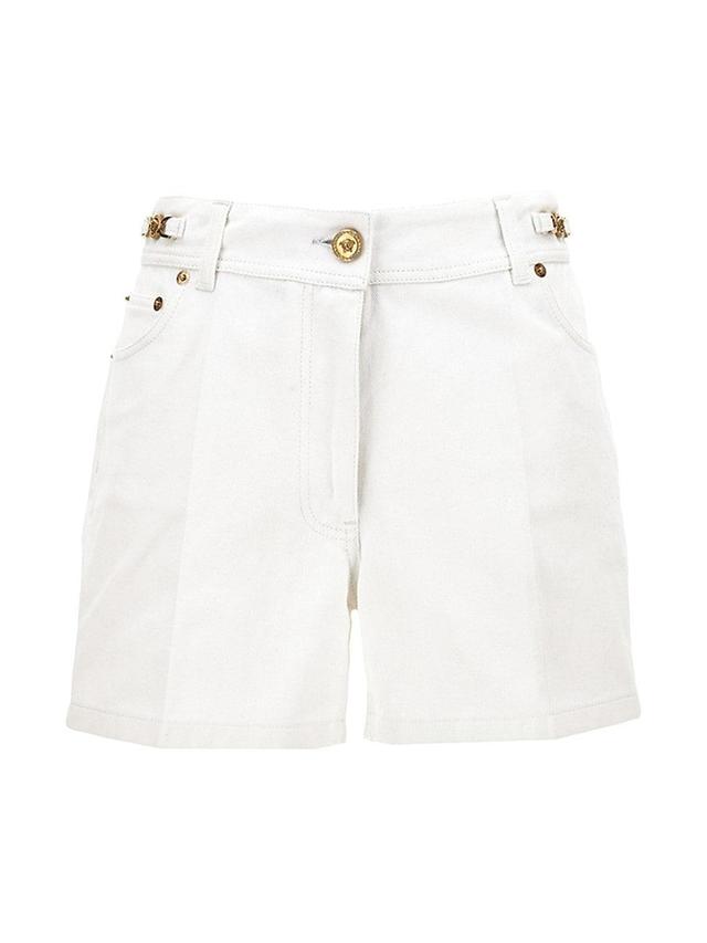 Womens Soft Denim Shorts Product Image