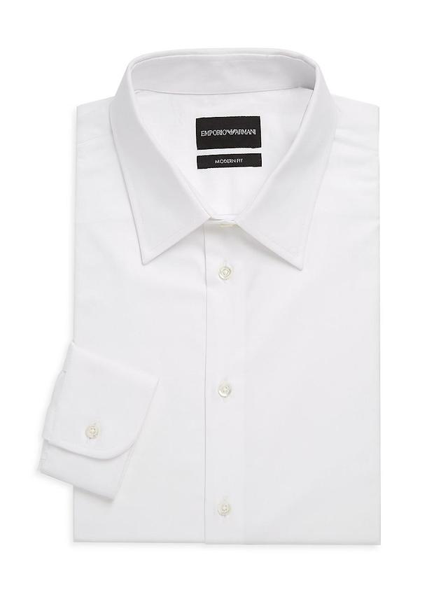 Mens Modern-Fit Solid Dress Shirt Product Image