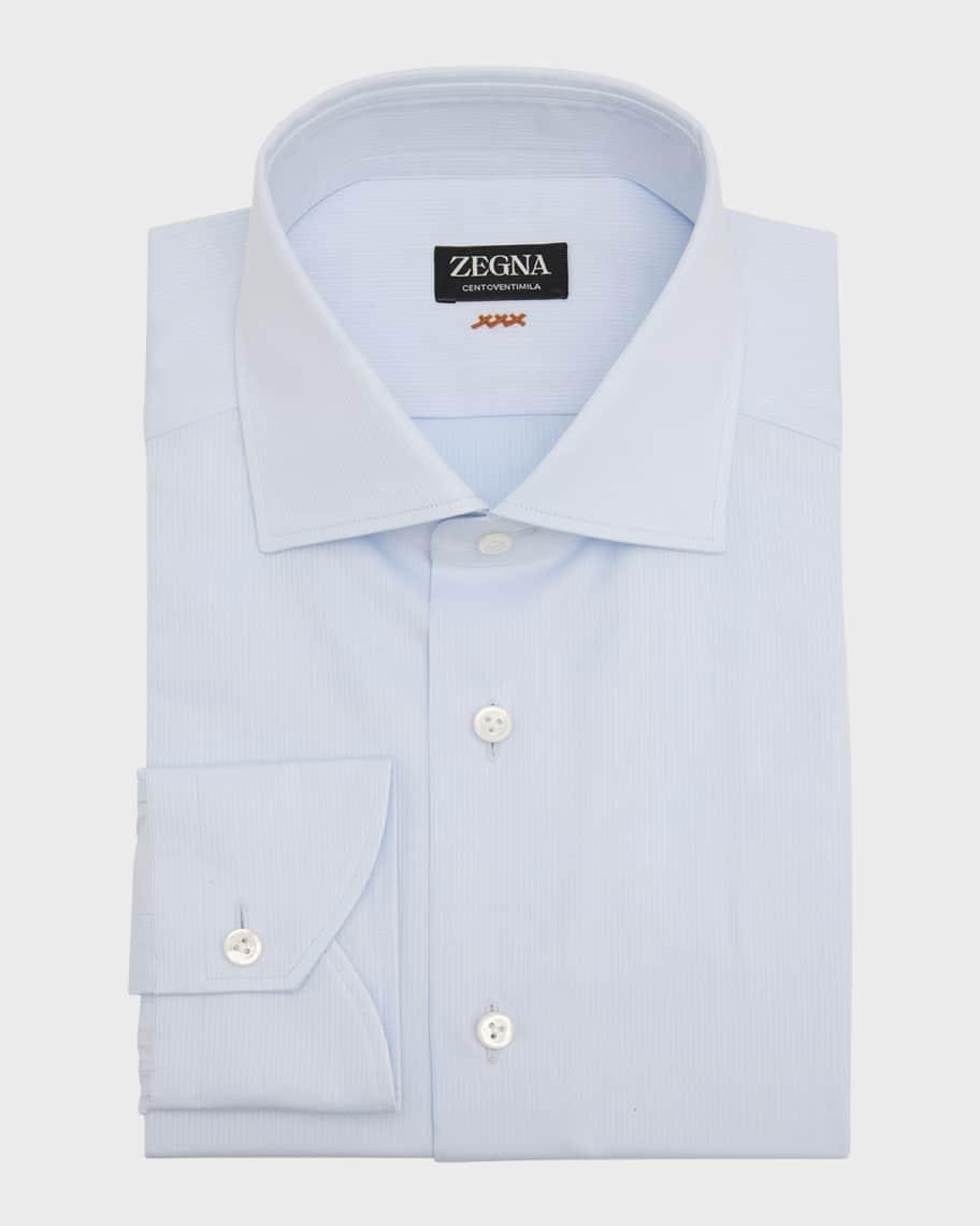 Men's Centoventimila Micro-Stripe Dress Shirt Product Image