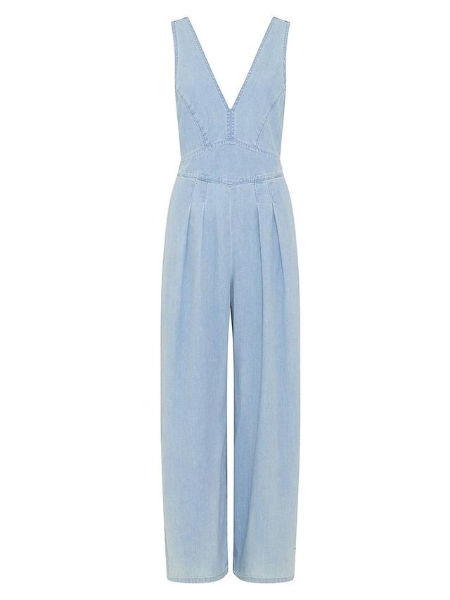 Womens Basili Denim Jumpsuit Product Image