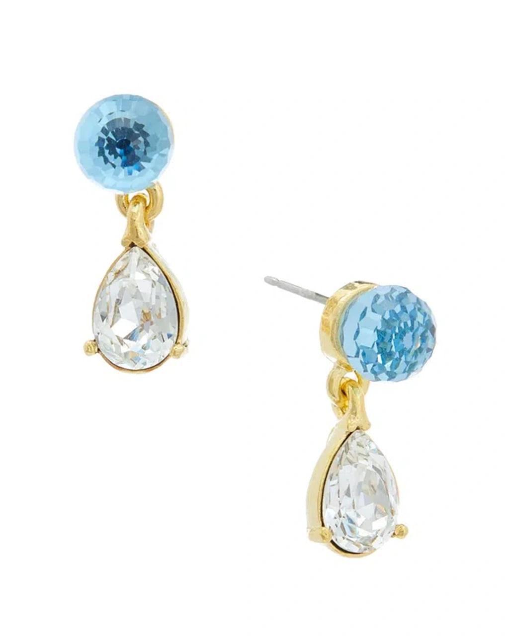 14k Mini Globe Earrings In Multi Product Image