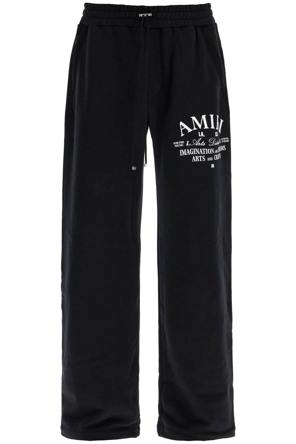 AMIRI Logo-print Cotton Track Pants In Black Product Image