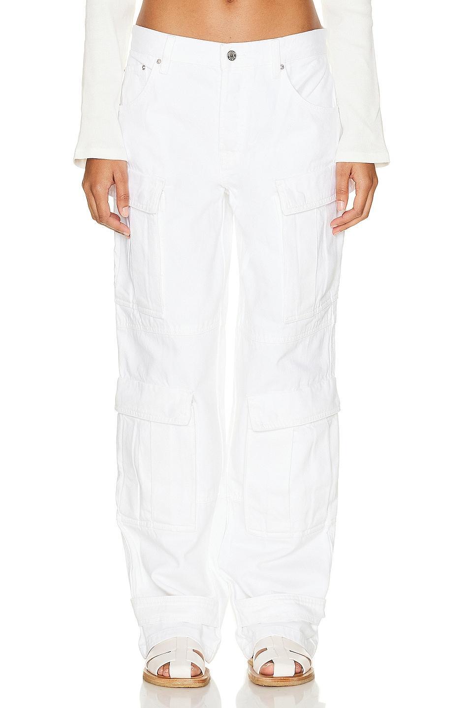 GRLFRND Lex Cargo Jean in Sierra - White. Size 31 (also in 24, 25, 26, 27, 28, 29, 30, 32). Product Image