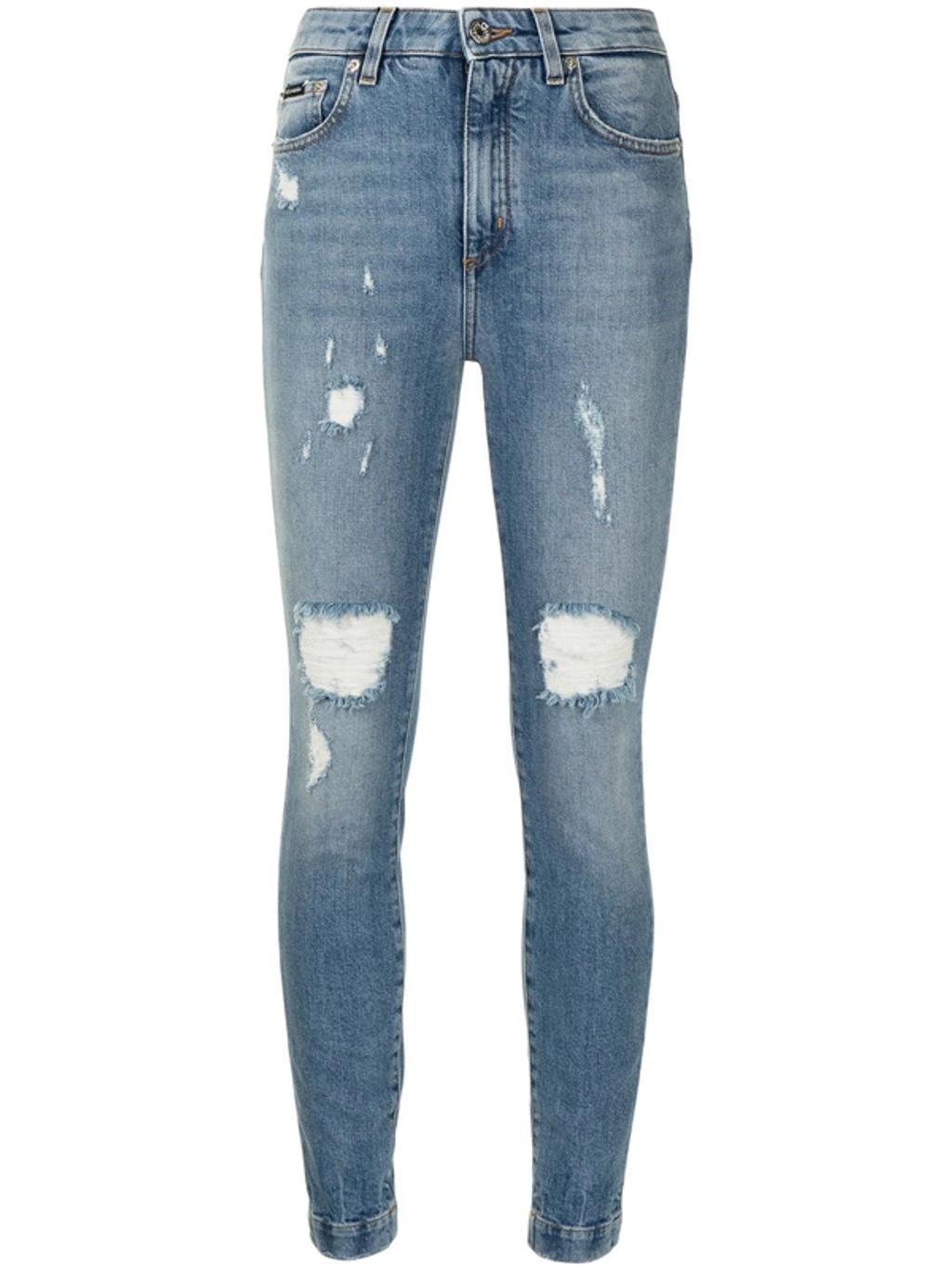 DOLCE & GABBANA Audrey Denim Jeans In Blue Product Image