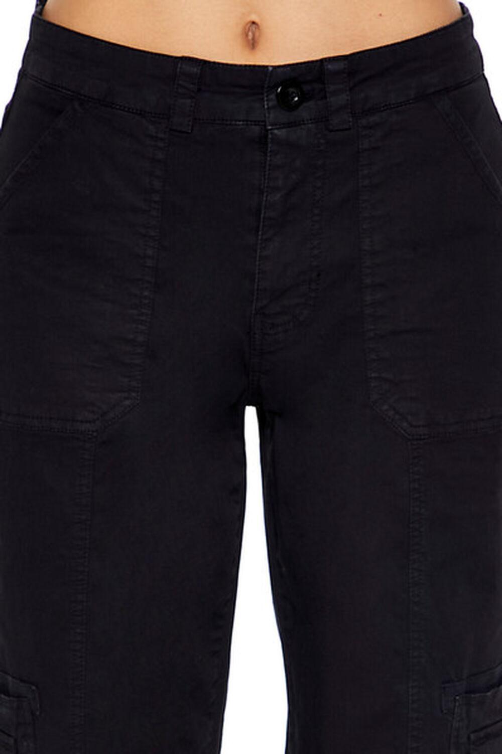 Poplin Straight-Leg Cargo Pants | Forever 21 Product Image