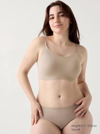 Womens Wireless Bra Ultra Relax Beige XS UNIQLO US Product Image